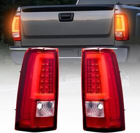 03sdbtrd Vevor Tail Light For 03-06 Chevy Silverado 1500 2500 2pcs Driver Passenger Red