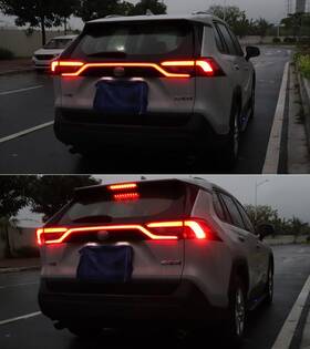 32343 Virtue For Toyota Rav4 2019-2023 Rear Bumper Full Led Brake Taillight Turn Signal