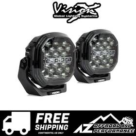 9964447 Vision X Explora 7 Inch Driving Lights Kit Pair Harness Drl 16320 Lumens 240w