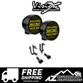 Xil-oegm1cr4sy Vision X Cr-4 Amber Led Fog Light Kit For 15-21 Gm Colorado 15-20 Canyon