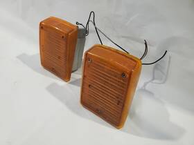 Volkswagen 211953164 1974 1979 Transporter Oem Pair Orange Lights On Sides Of Grille