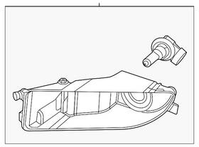 5c5-941-699-c Volkswagen Genuine Fog Lamp Assembly