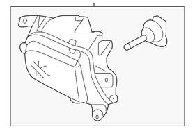 Volkswagen 5c7-941-700-r Genuine Fog Lamp Assembly