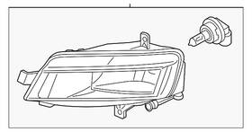 5gm-941-662-a Volkswagen Genuine Fog Light