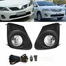 Vr1299 Autopartsstar Fit Toyota Corolla Front Bumper Clear Fog Lamps Lights