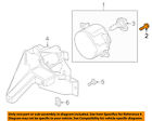 W704874s439 Ford Oem Foglight Fog Driving Light Lamp Assembly Screw