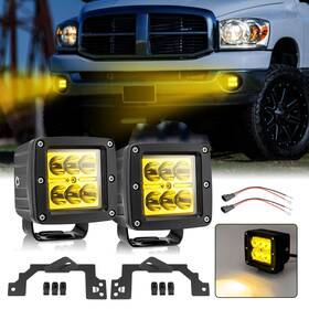 70203015 Weisen 70102017 70201011 Amber Led Bumper Fog Light Driving Lamp For Ram 1500 02-08 2500/3500 03-09
