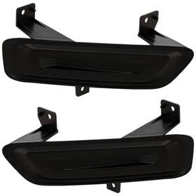 Ni1038187 Wide Range Parts Front Fog Lights Cover Black Plastic Left And Right Side For 22-23 Nissan Frontier