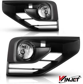 Winjet 30-0566-09 Fog Lights Assembly For 2017-2020 Nissan Pathfinder Clear Lens 1 Pair Lamps