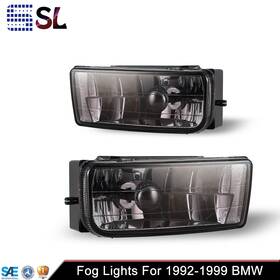 Winjet 700387144839 Pair Fog Lights 1992-1998 For Bmw E36 323is Smoke Lens Front Lamps Left And Right