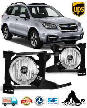 Winjet 723509465919 Pair Fog Lights With Wiring Kit For 2017 2018 Subaru Forester Driving Bumper Lamps