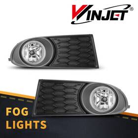 Cfwj-0607-c Winjet For 2010-2020 Dodge Journey Fog Lights Front Lamps Clear Lens Wiring Kit Switch