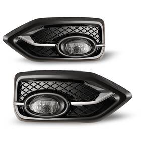 Eaf30-0395-09 Winjet Fog Lights For 2014-2015 Honda Civic Coupe 2 Door Bumper Lamps Wiring Kit