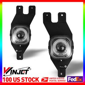 Wj30-0062-09 Winjet Fit 2001-2004 Ford F-250 F350 Pair Bumper Fog Lights Lamp Replacement Clear Lens