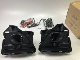 Wj30-0438-09 Winjet 2013-2014 Ford Mustang Base Gt Bumper Fog Lights Lamps Kit With Switch Wiring Pair