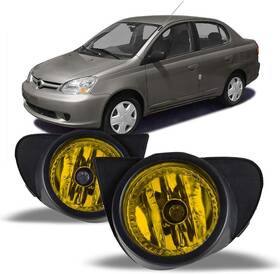 Wj300107-12 Winjet For Toyota Echo 2003 - 2005 Yellow Lens Fog Lights Bumper Light Left And Right