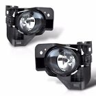 Wj30-0360-09 Clear Lens Black Housing Fog Light Lamp Kit With Wiring