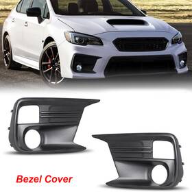 Wj30-0629 Pair Fog Lights Covers Bezels For 2018-2021 Subaru Wrx/wrx Sti Lamps Left Right