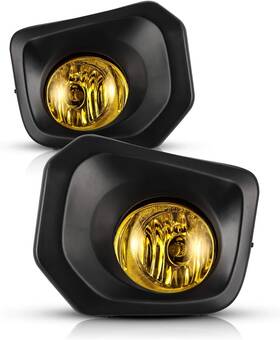 Wolfstorm Wj30-0448-12 Pair Fog Lights 2016-2023 For Toyota Tacoma Sr Sr5 Yellow Lens With Bulbs Wiring