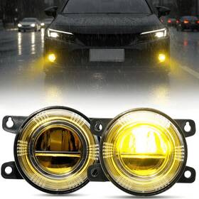 Al-fl-r4in-g1-y-3 Xprite Yellow Led Fog Light Assemblies For Honda Civic 2016-2025 Accord Cr-v Ip68 Dot
