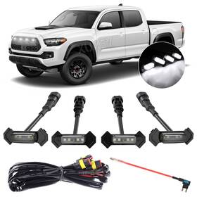 1v306403-whebus Xukey For 2016-2022 Toyota Tacoma Trd Sport Pro Offroad Raptor Style Led.grille Lights