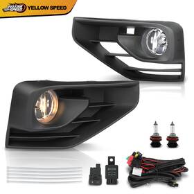 Yel296456 Yellowspeed Fit For 2017-2020 Nissan Pathfinder Front Fog Lights Lamps 1pair With Wiring Bezels