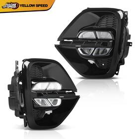 Yel364751 Yellowspeed Fit For 2020-2021 Kia Sportage Front Led Fog Lights Daytime Running Lamps 1 Pair