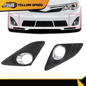 Yew2835 Yellowspeed Fit For 2012 2013 2014 Toyota Camry Front Fog Light Grille Lamp Cover 1pair New