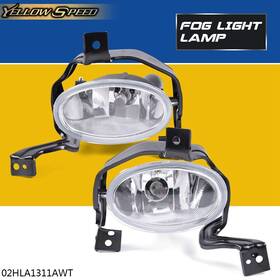 Yew32284 Yellowspeed Fit For 10-11 Honda Cr-v Crv Clear Fog Lights Front Bumper Lamps With Switch Wiring