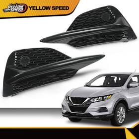 Yew54017 Yellowspeed Fit For 2020-2022 Nissan Rogue Sport S Sv Fog Light Covers Bezels Set Pair