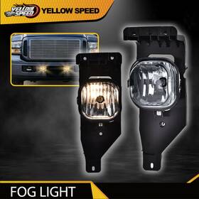 Yew75442 Yellowspeed Fit For 2005-2007 Ford F-series Pair Bumper Fog Light Lamp Replacement Smoked