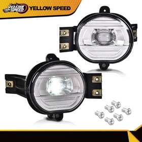 Yew93515 Yellowspeed Fit For 2002-2009 Dodge Ram 2500 3500 Led Projector Fog Lights Lamps Left Right