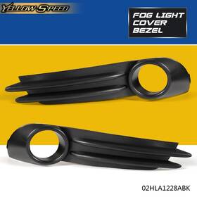 Yew94070 Yellowspeed Pair Front Fog Light Lamps Covers Trim Fit For 2013 2014 Ford Focus St 4-door