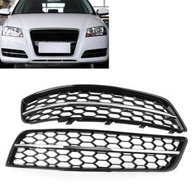 Yfoutlet 550752588412 Pair Front Bumper Mesh Fog Light Cover Without Hole For Audi A3 8p 2009-13