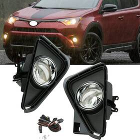 To1039192 Ylt Auto To1038192/to1039192 Pair For 2016 2017 2018 Toyota Rav4 Clear Bumper Driving Fog Lights With Switch Kit