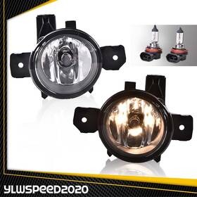 V-02flb1111awt Ylwspeed20 New Clear Lens Bumper Fog Light Lamp 2pcs With Bulbs Fit For Bmw X1 E84 2011-14