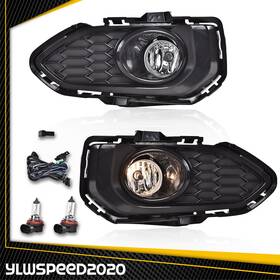 V-02flb1383awt Ylwspeed20 2x Front Bumper Fog Light Lamps Assy With Cover Set Fit For 2018-20 Honda
