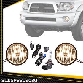 V-02flb2001asm Ylwspeed20 Smoke Bumper Fog Lights Lamps With Switch Complete Kit Fit For 05-11 Toyota Tacoma