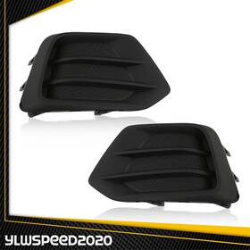 V-02flc45m5abk Ylwspeed20 Fog Light Covers Pair Front Driver And Passenger Side Fit For 2017-2022 Chevy Trax