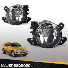 Yl061604 Ylwspeed20 Fit For 2006-2014 Mercedes-benz Pair Clear Lens Bumper Fog Lights Replacement