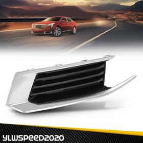 Yl072502 Ylwspeed20 Left Driver Lh Fit For Cadillac Xts 2018 2019 Front Fog Light Cover Chrome Trim