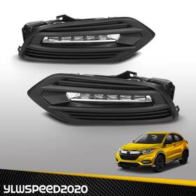 Yl072825 Ylwspeed20 Fits Honda Hr-v 19-22 1 Set Led Fog Lights With Wiring Switch Brackets Covers