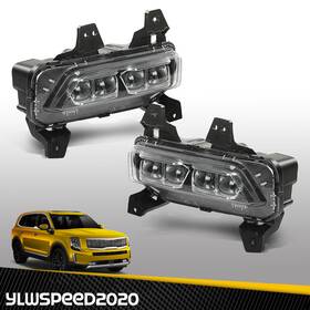 Yl20250407-35 Ylwspeed20 Fit For 2020-22 Kia Telluride Left And Right Led Driving Lamp Front Fog Light Kit