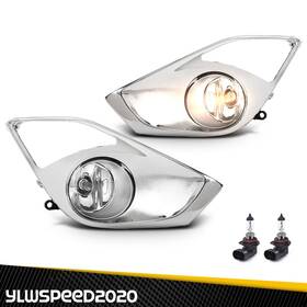 Yl2025091204 Ylwspeed20 Fit For 2013-2015 Toyota Avalon Front Bumper Fog Lights With Chrome Covers And Bulbs