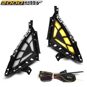 Ylw211611 Ylwspeed2000 Fit For 2021-22 Hyundai Elantra Drl Daytime Running Light Fog Lamp With Turn