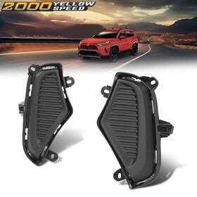 Ylw726795 Ylwspeed2000 Front Bumper Fog Light Cover Lamp Bezel Fit For 19-24 Toyota Rav4 Le/xle/se/xse