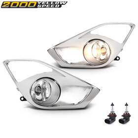 Ylw882882 Ylwspeed2000 Front Bumper Fog Lights With Chrome Covers And Bulbs Fit For 2013-2015 Toyota Avalon