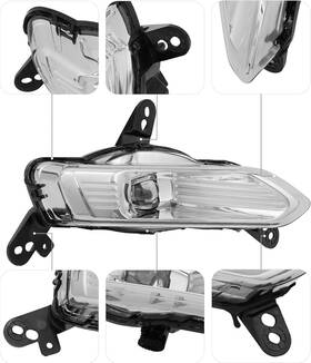 Yoodqoe 756993624319 For 2018-2021 Ford Expedition Right Passenger Side Led Fog Light Assembly New