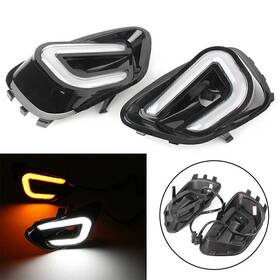 Yusen233 550746742899 For Jeep Compass 11-16 Drl Led Daytime Running Light With Turn Signal