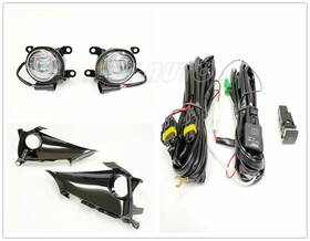 Chs-mslldn-afl0189 Yy-auto For 19-2021 Toyota Corolla Hatchback With Switch Bezel Wire Clear Led Fog Lights